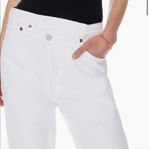 Agolde Criss Cross Jeans - white